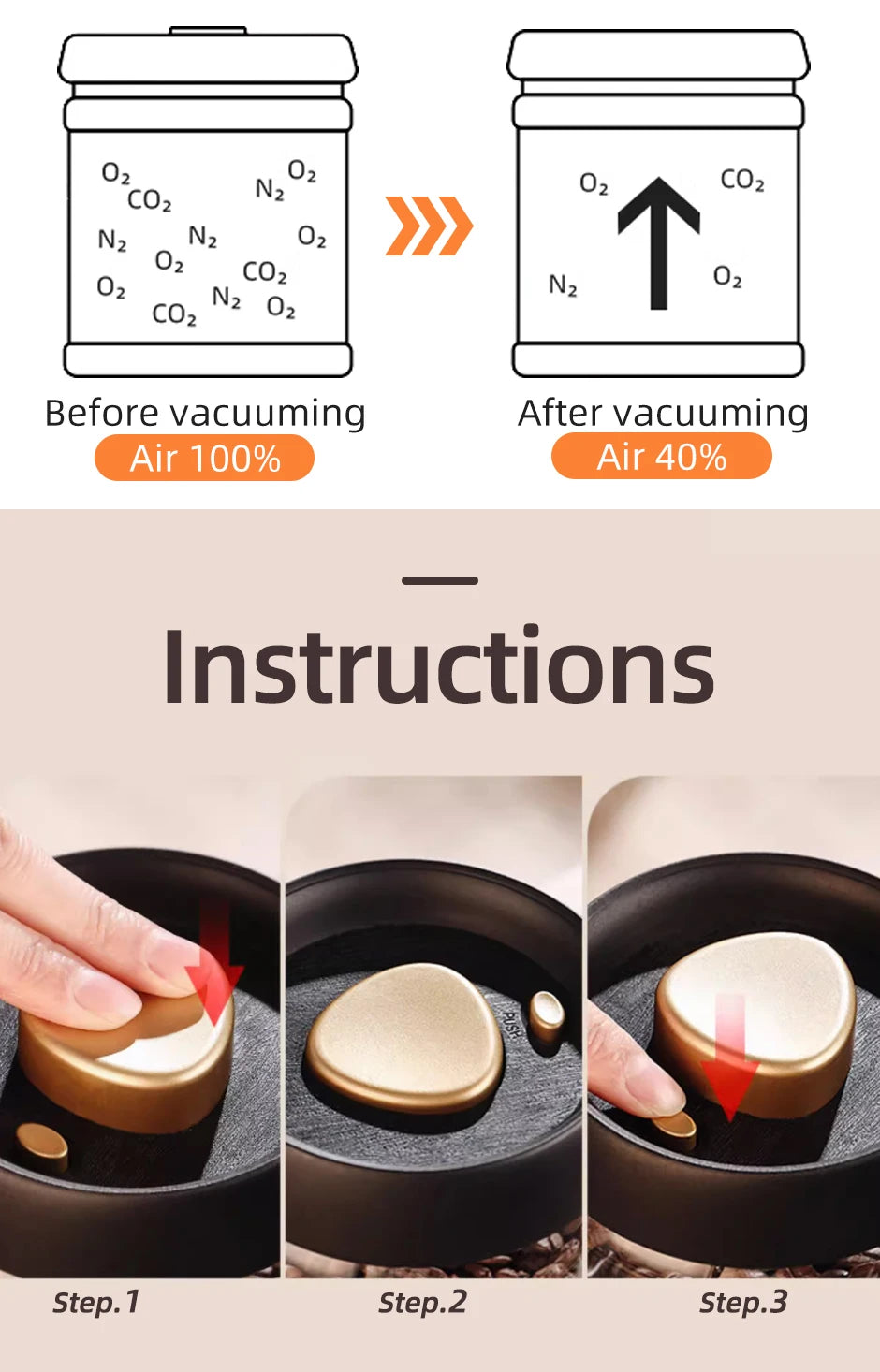 Vacuum Glass Jar