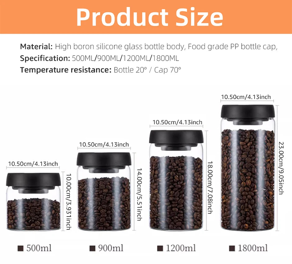 Vacuum Glass Jar