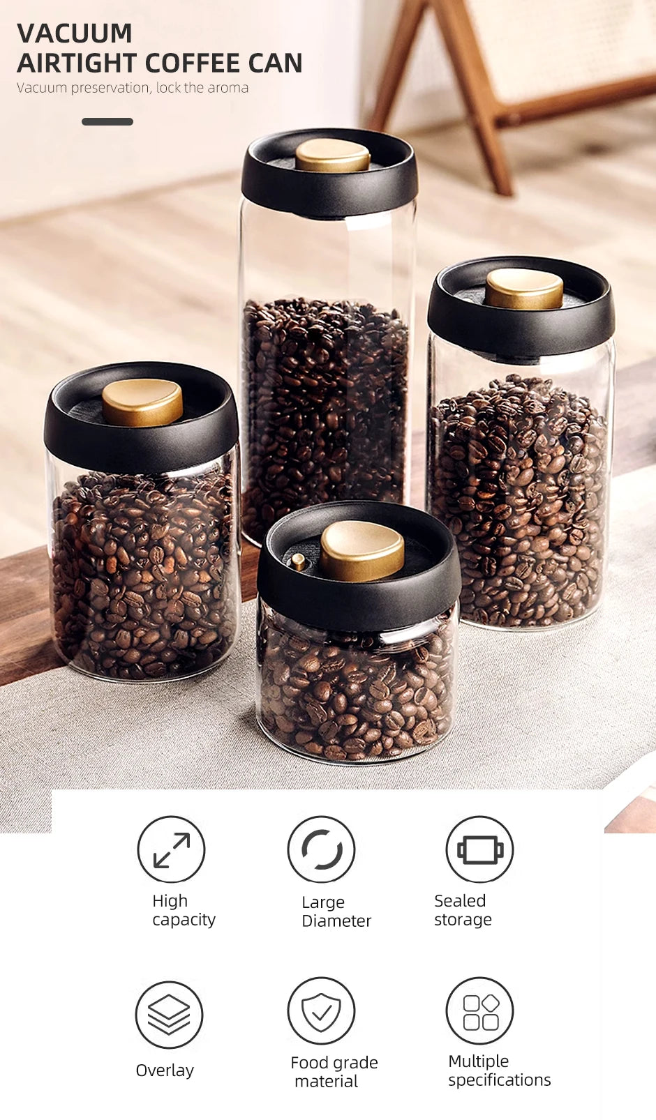 Vacuum Glass Jar